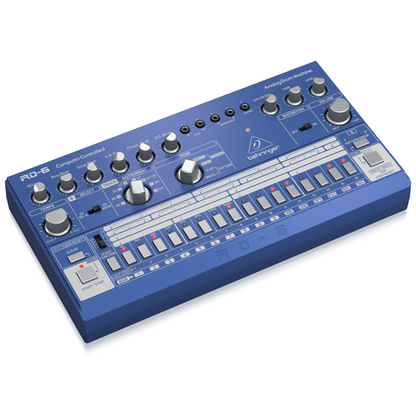 Behringer RD6BU Drum Machine Azul Análogo Secuenciador