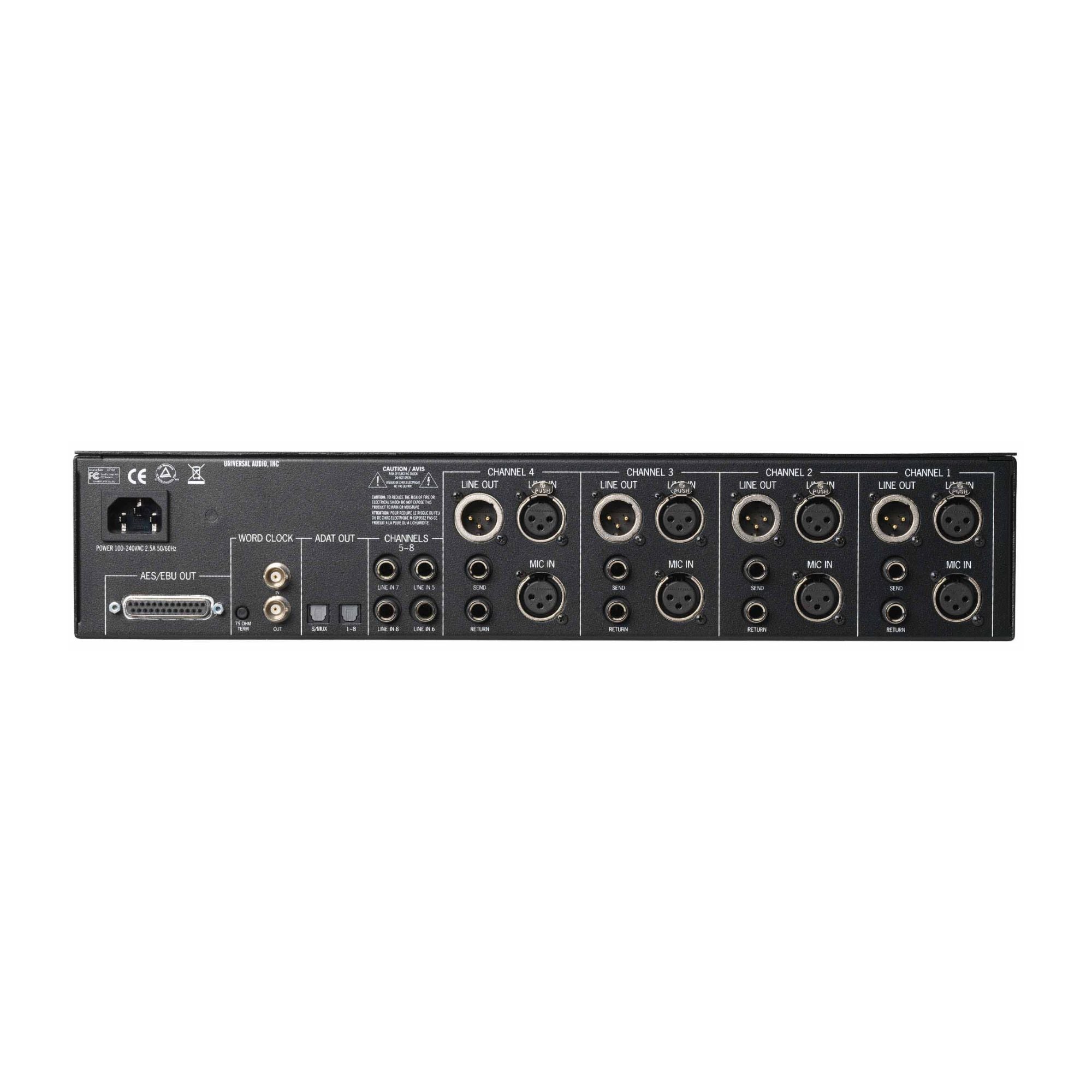 Universal Audio 4-710D Preamplificador de Micrófono 4 canales