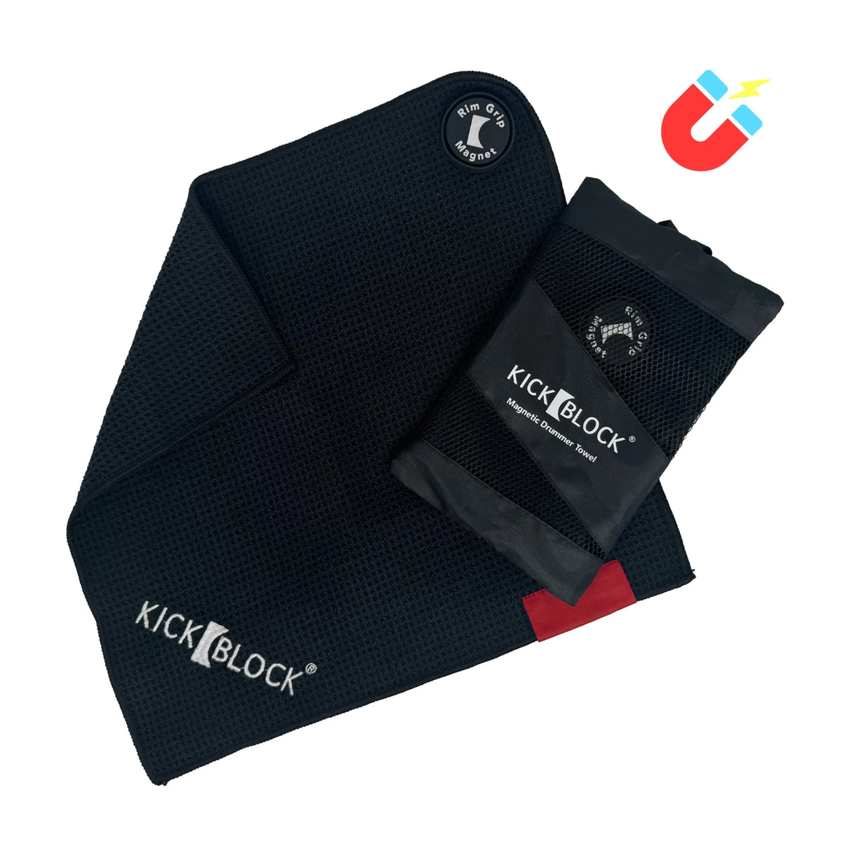 KickBlock RimGrip Toalla Magnética para Baterista