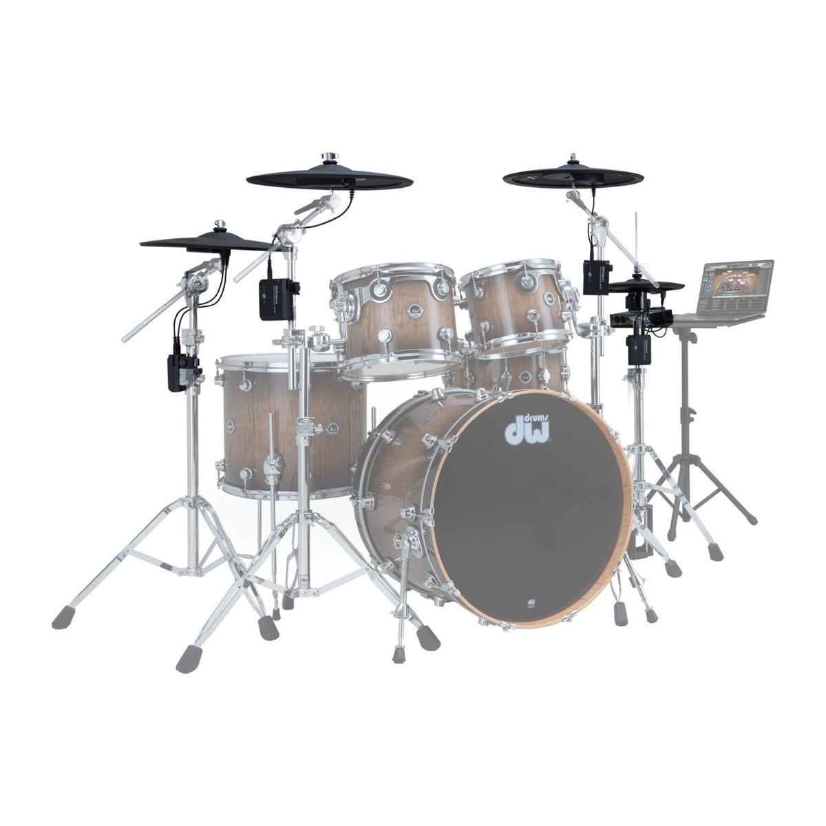 DW Drums DWe Series Shellpack Acústico/Electrónico 5 Piezas Black Galaxy