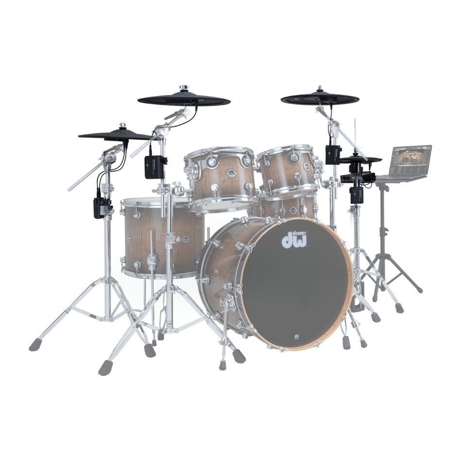 DW Drums DWe Series Shellpack Acústico/Electrónico 5 Piezas Midnight Blue Metallic