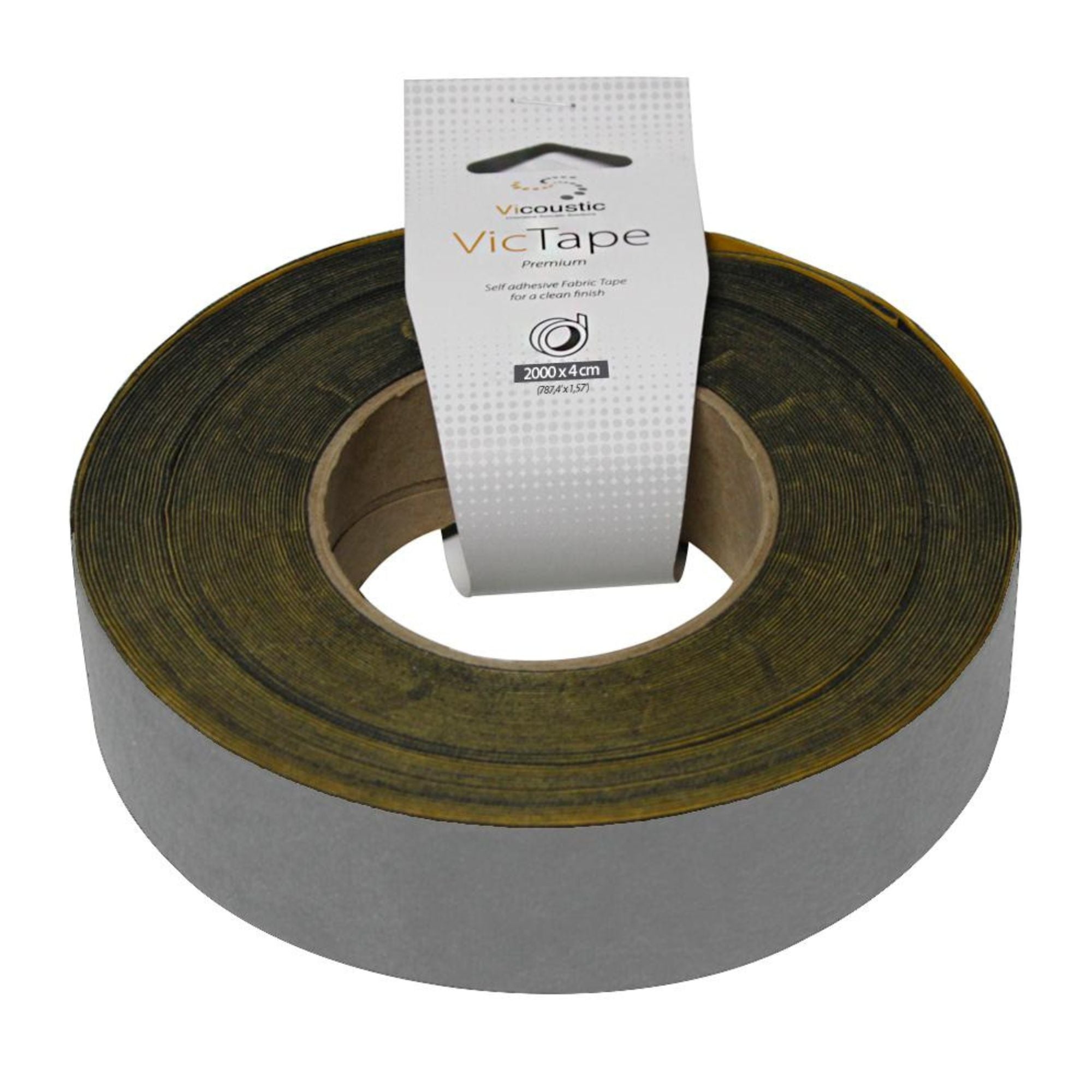Vicoustic VicTape Premium Cinta de Tela 2 mts Color Grafito
