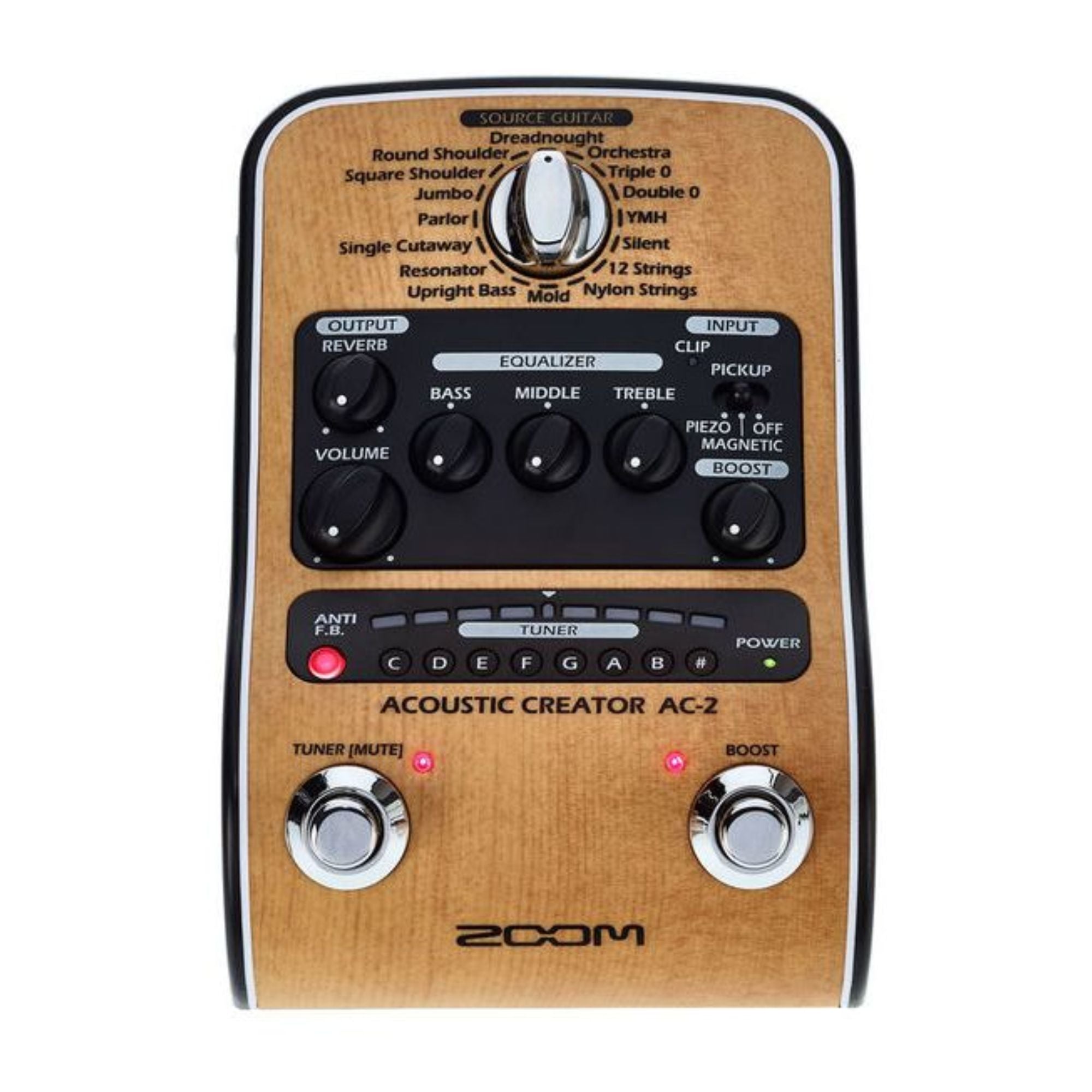 Zoom AC-2 Pedal Multiefecto Guitarra Electroacustica