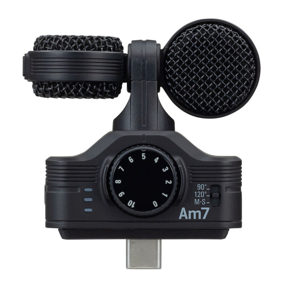 Zoom AM7 Micrófono Estéreo Mid-Side Para Dispositivos Android con Conector USB-C