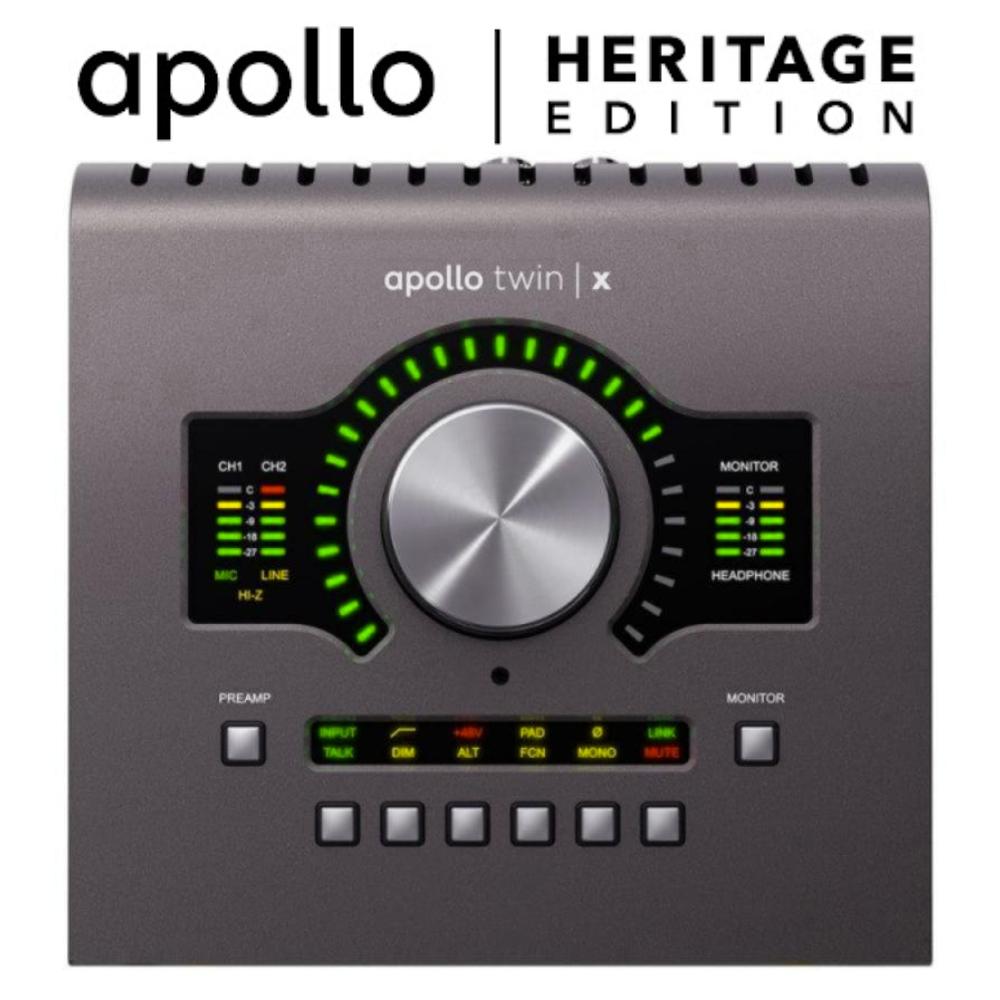 Universal Audio Apollo Twin X QUAD Interfaz de Audio 2x6 Thunderbolt 3 - Heritage Edition