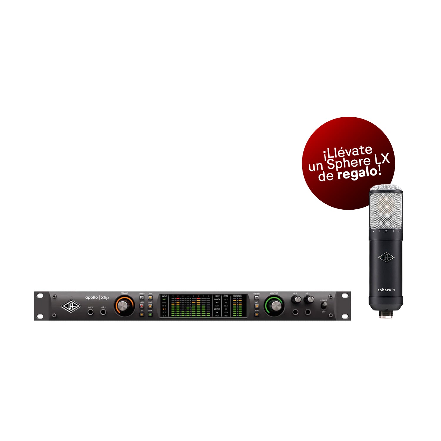Universal Audio Apollo x8p Interfaz de Audio 16x22 Thunderbolt 3 Heritage Edition