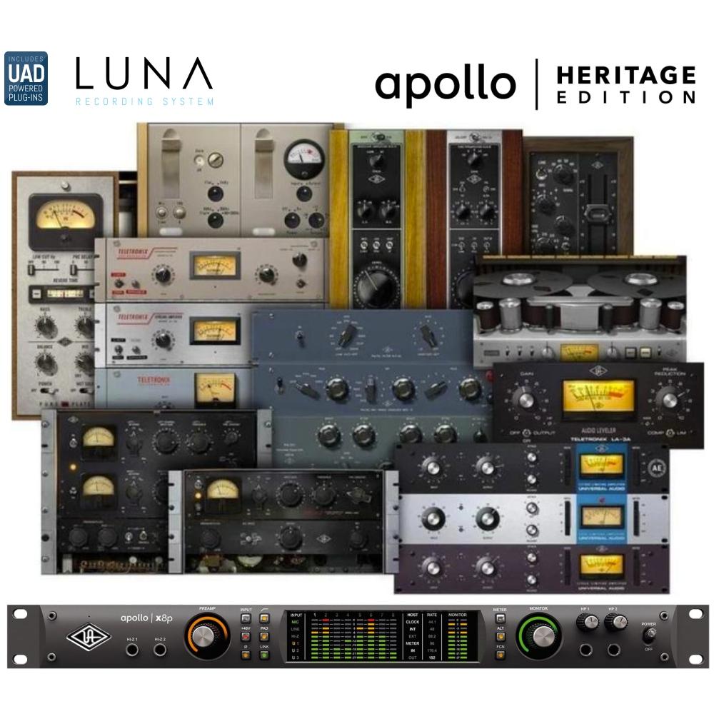 Universal Audio Apollo x8p Interfaz de Audio 16x22 Thunderbolt 3 Heritage Edition