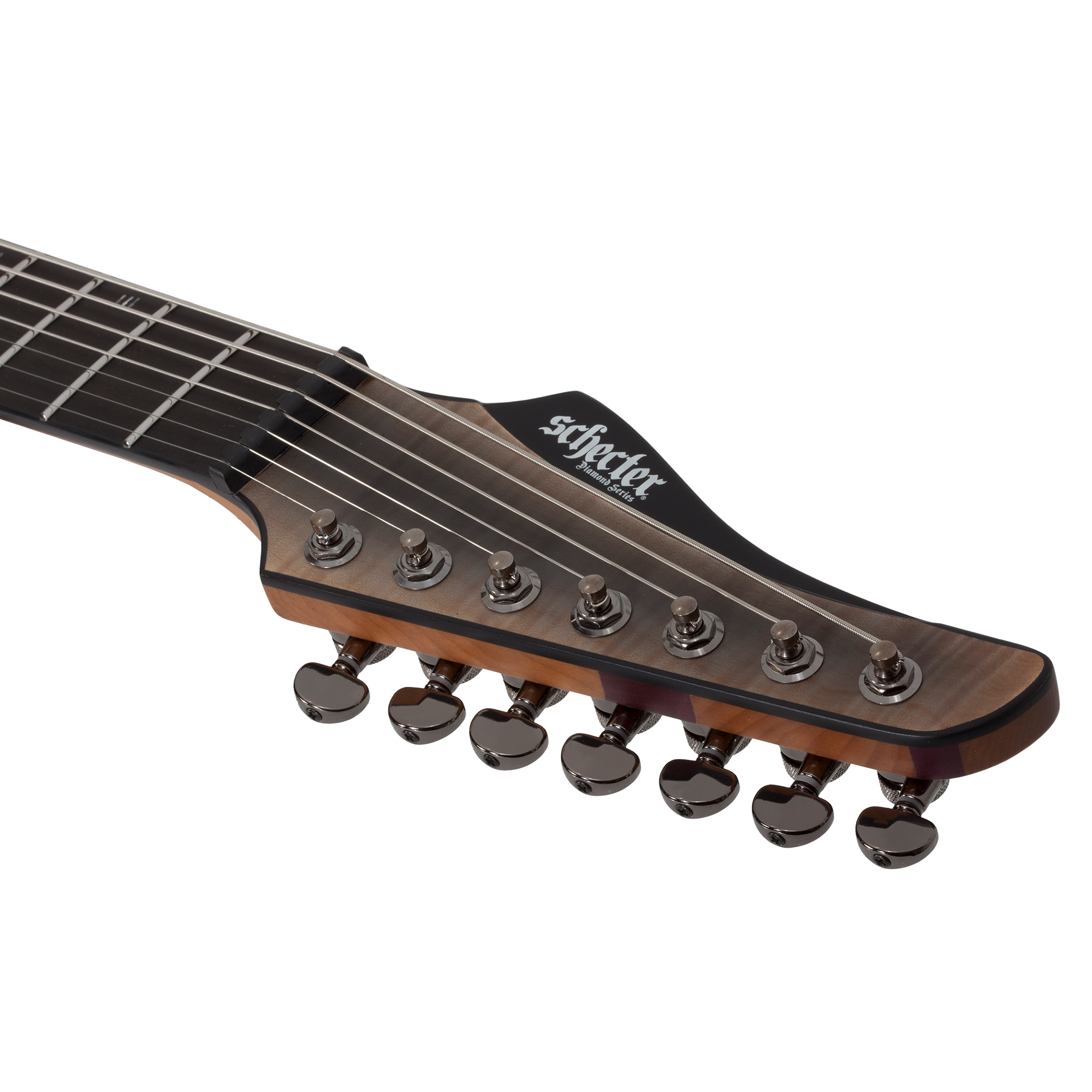 Schecter Banshee Mach-7 Fallout Burst Guitarra Eléctrica 7 cuerdas Evertune