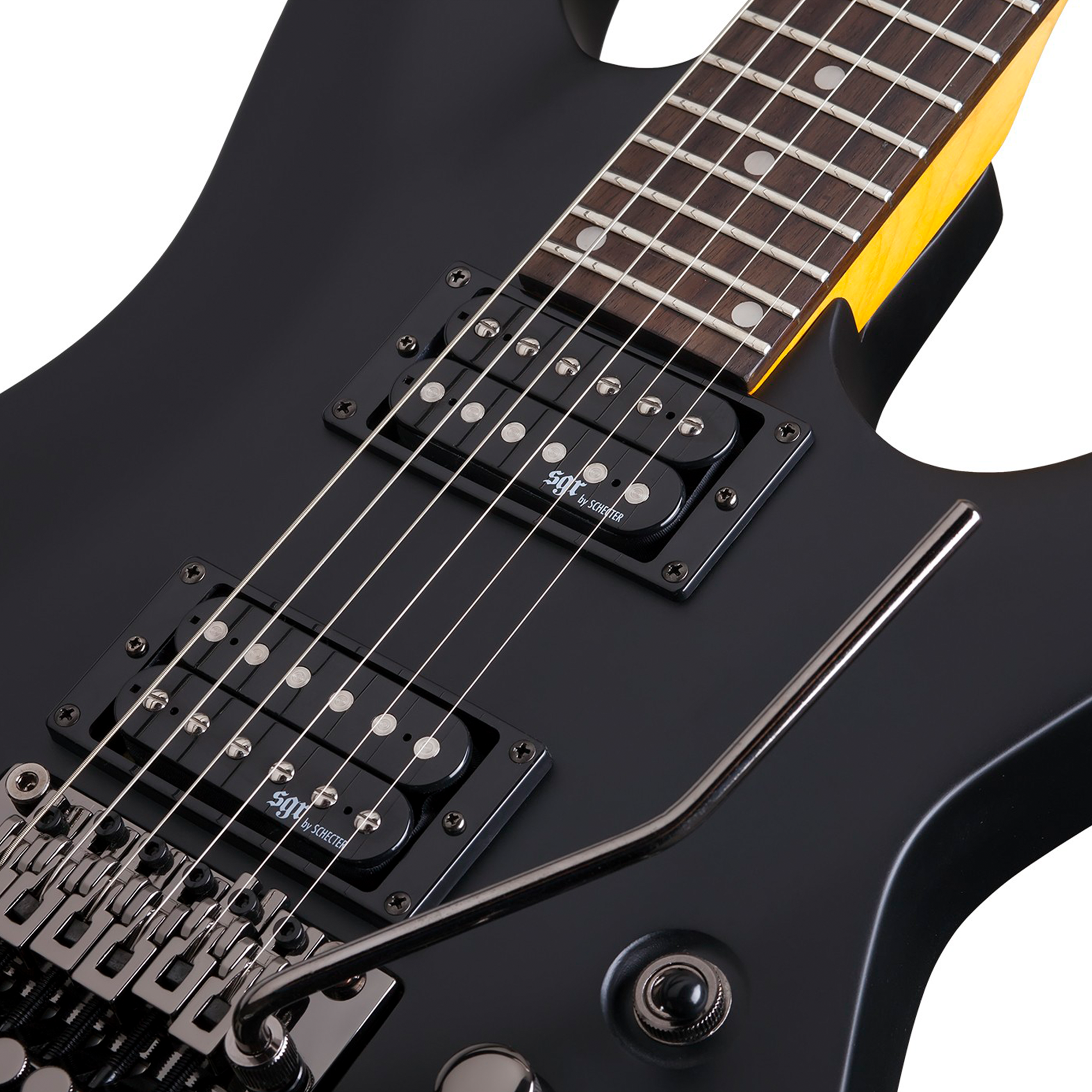 SGR by Schecter C-1 FR Midnight Satin Black Guitarra Eléctrica 6 cuerdas FR