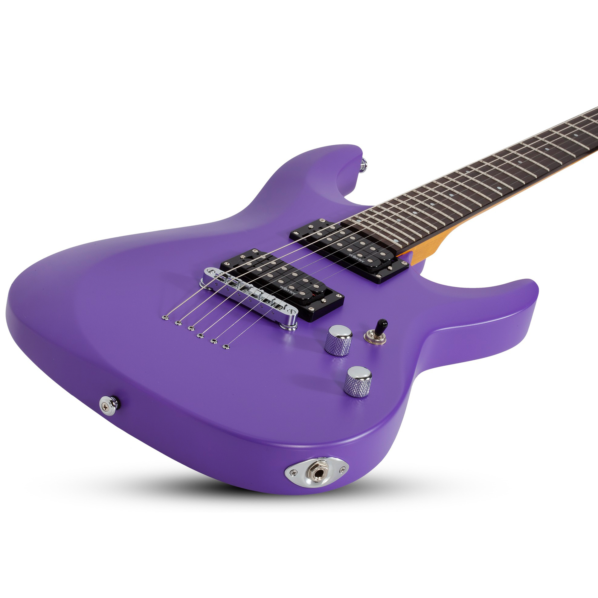 Schecter C-6 Deluxe Satin Purple Guitarra Eléctrica 6 cuerdas