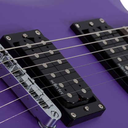 Schecter C-6 Deluxe Satin Purple Guitarra Eléctrica 6 cuerdas