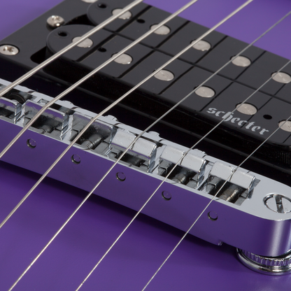 Schecter C-6 Deluxe Satin Purple Guitarra Eléctrica 6 cuerdas