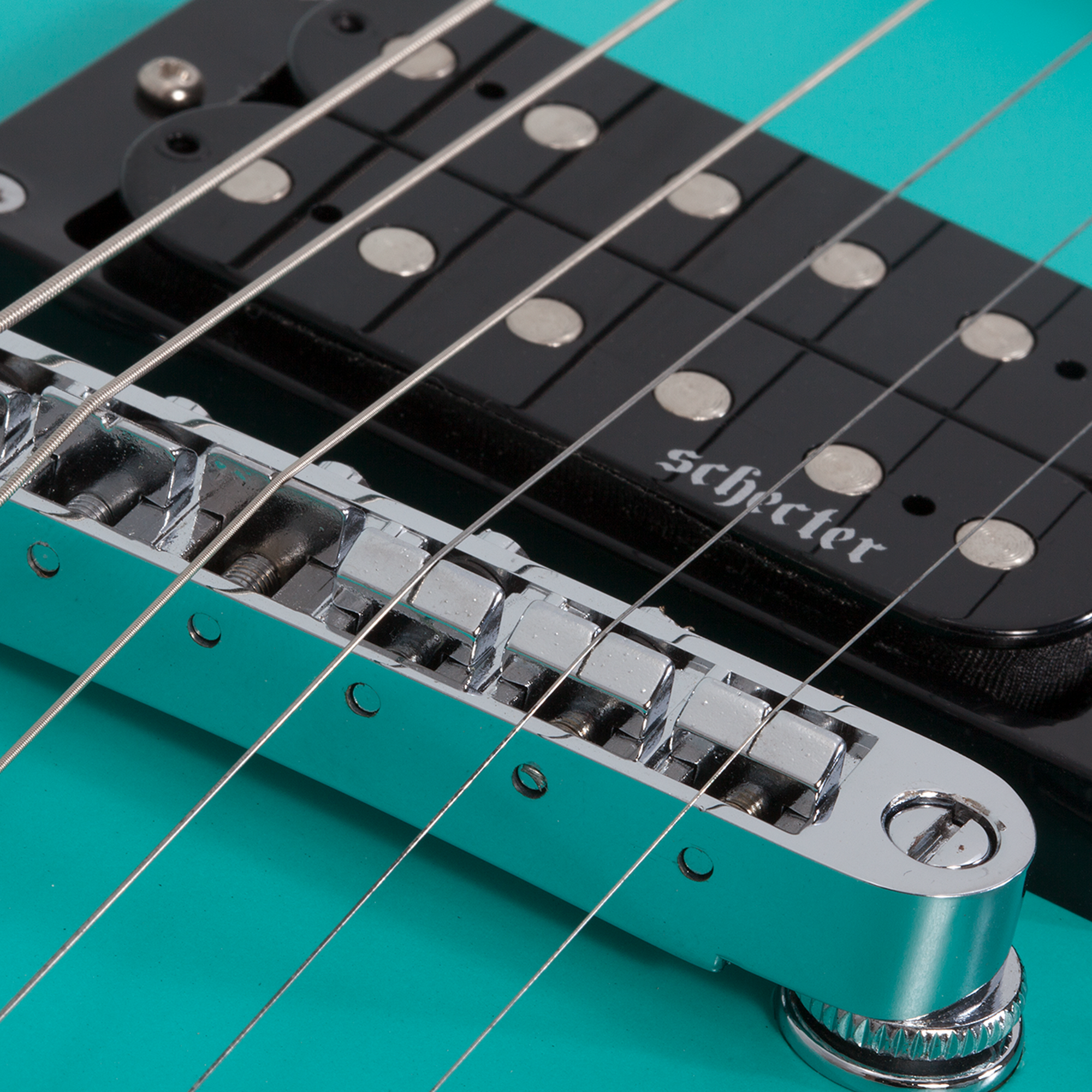 Schecter C-6 Deluxe Satin Aqua Guitarra Eléctrica 6 cuerdas