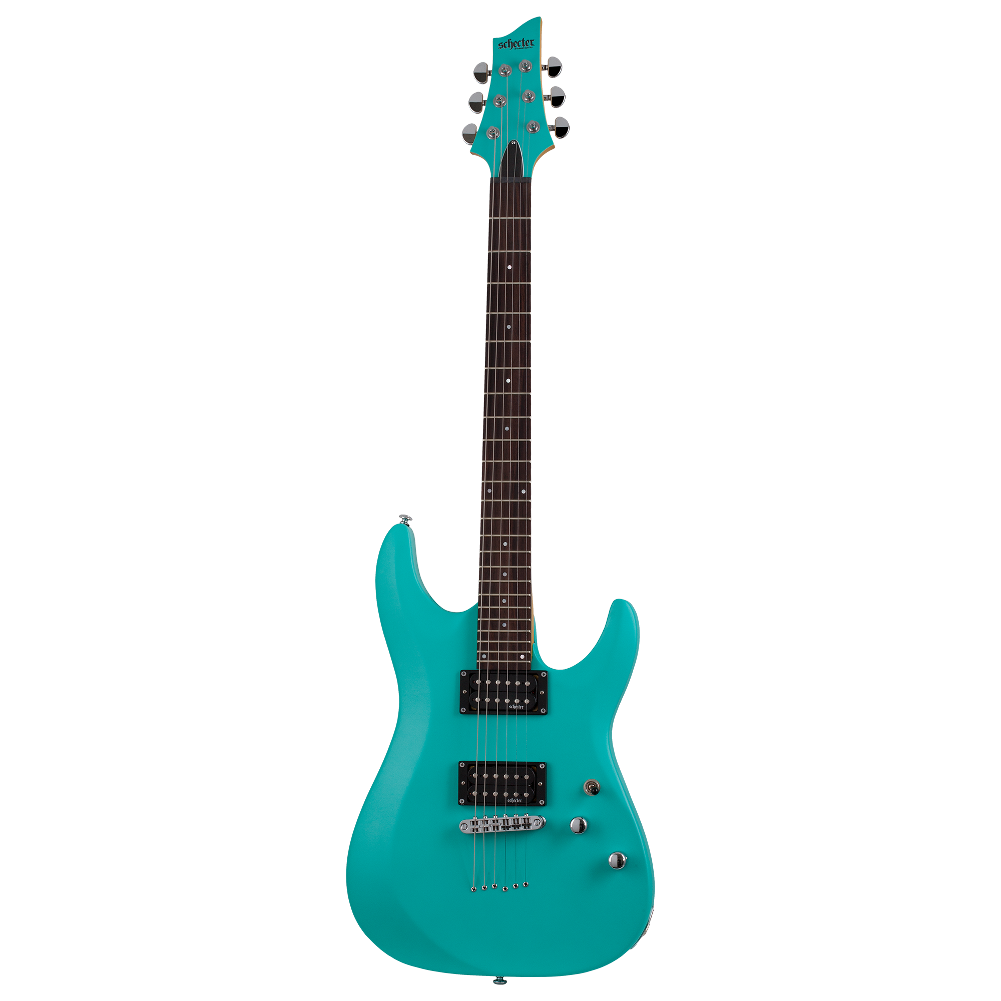 Schecter C-6 Deluxe Satin Aqua Guitarra Eléctrica 6 cuerdas