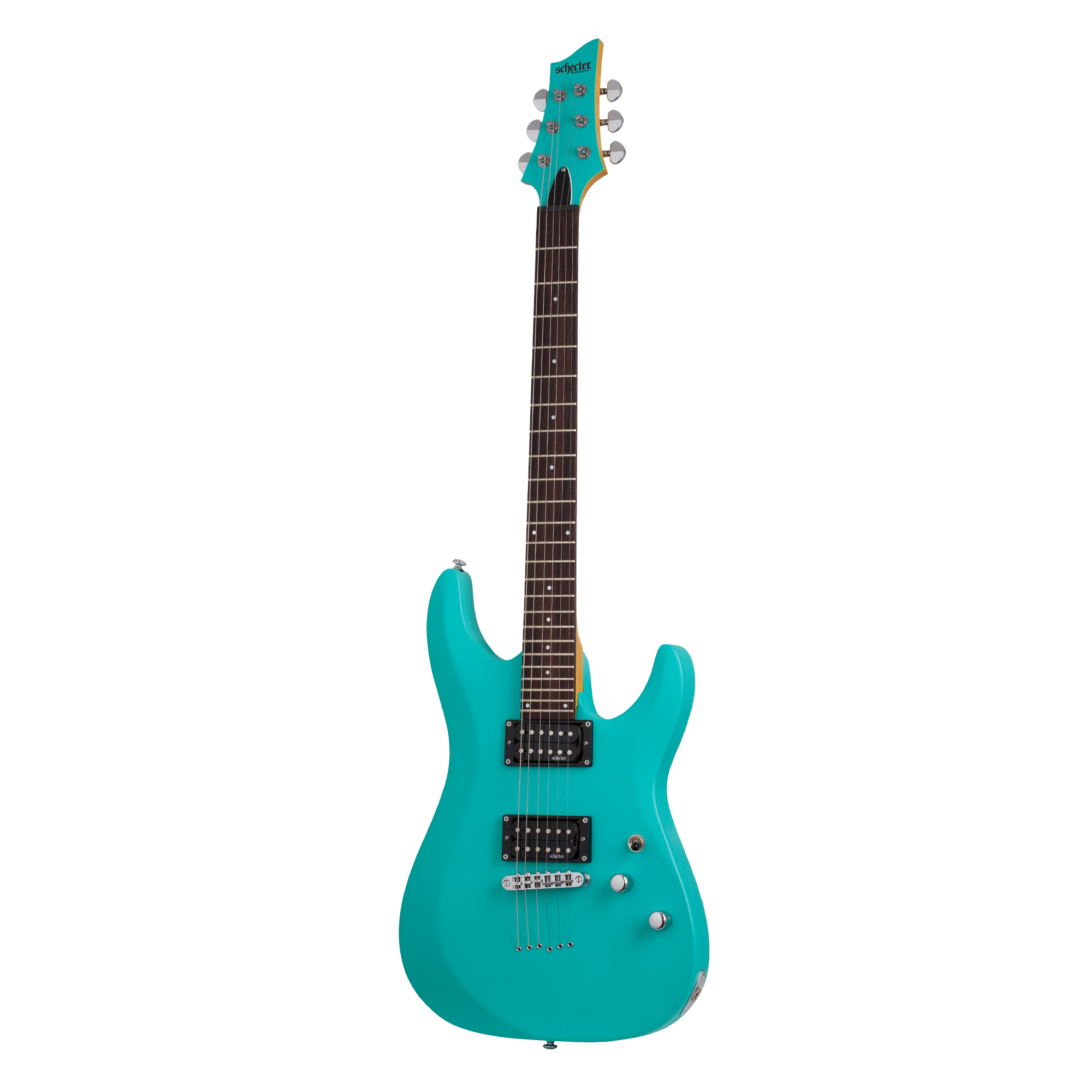 Schecter C-6 Deluxe Satin Aqua Guitarra Eléctrica 6 cuerdas