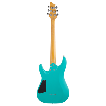 Schecter C-6 Deluxe Satin Aqua Guitarra Eléctrica 6 cuerdas