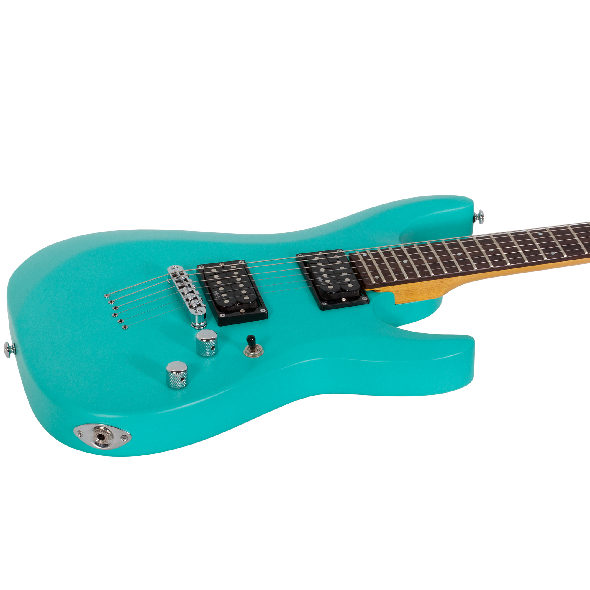 Schecter C-6 Deluxe Satin Aqua Guitarra Eléctrica 6 cuerdas