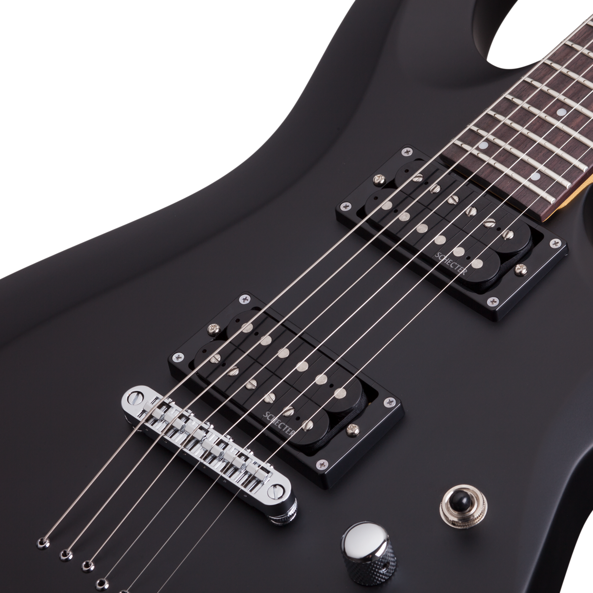 Schecter C-6 Deluxe Satin Black Guitarra Eléctrica 6 cuerdas