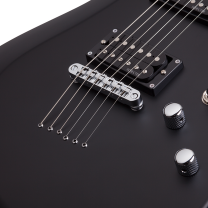 Schecter C-6 Deluxe Satin Black Guitarra Eléctrica 6 cuerdas