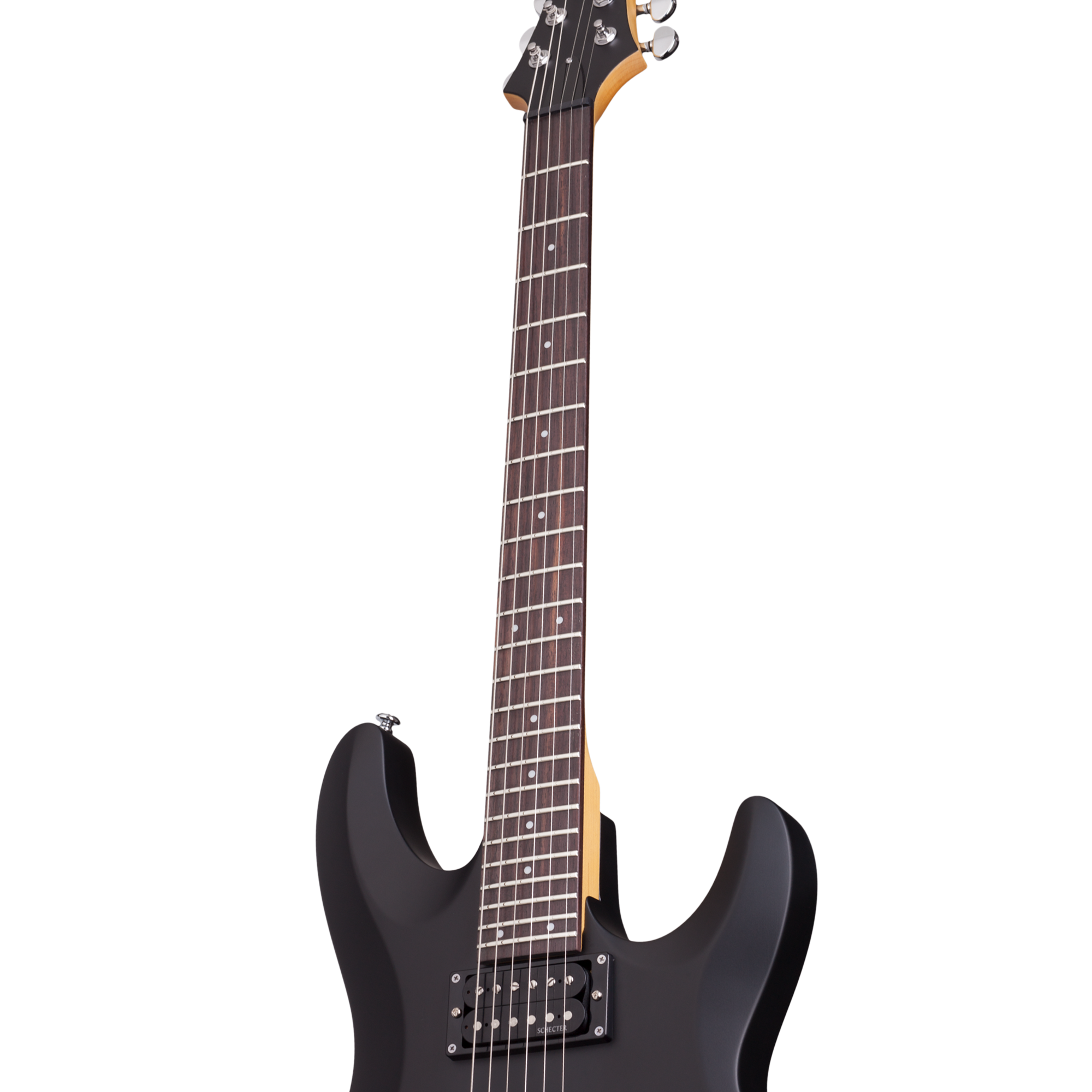 Schecter C-6 Deluxe Satin Black Guitarra Eléctrica 6 cuerdas