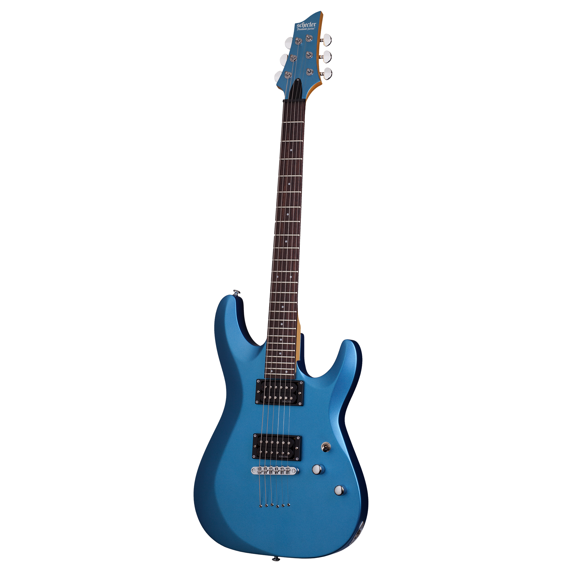 Schecter C-6 Deluxe Satin Metallic Light Blue Guitarra Eléctrica 6 cuerdas