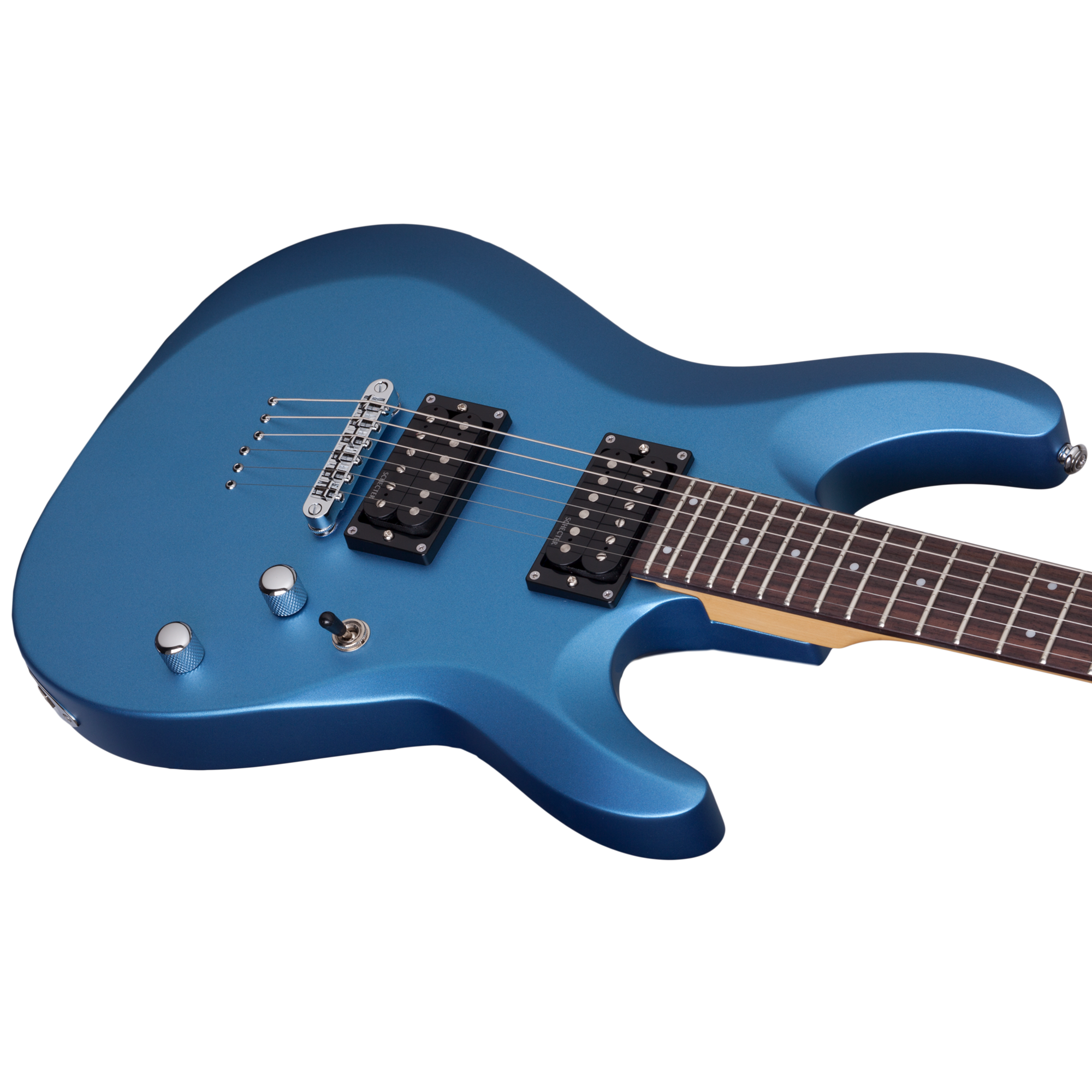 Schecter C-6 Deluxe Satin Metallic Light Blue Guitarra Eléctrica 6 cuerdas