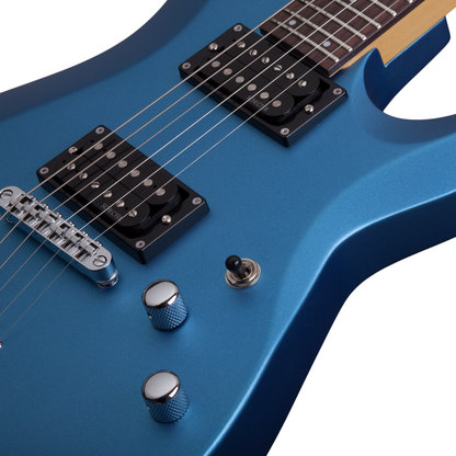 Schecter C-6 Deluxe Satin Metallic Light Blue Guitarra Eléctrica 6 cuerdas