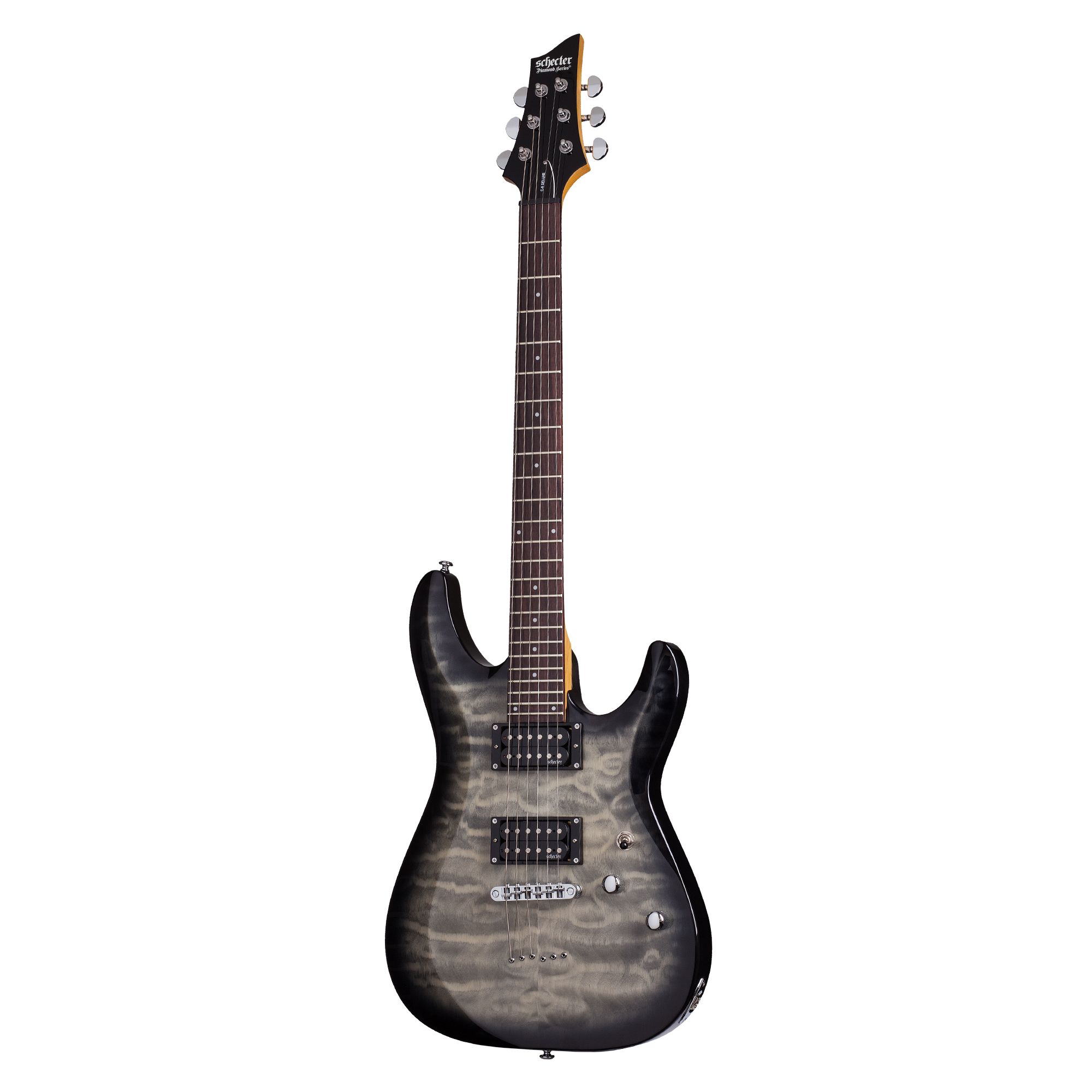 Schecter C-6 Plus Charcoal Burst Guitarra Eléctrica 6 cuerdas