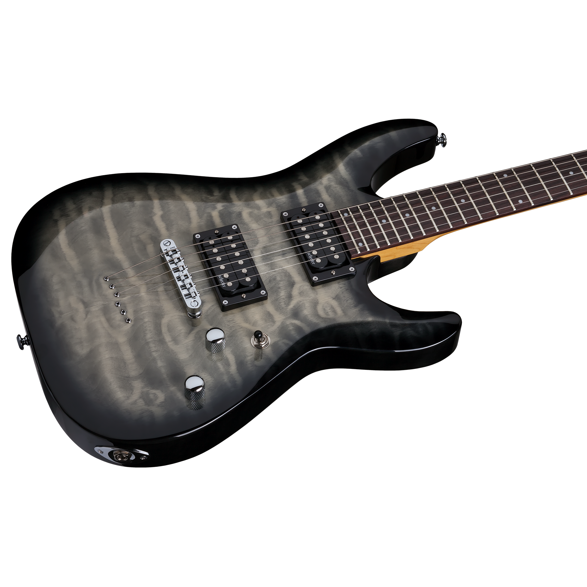 Schecter C-6 Plus Charcoal Burst Guitarra Eléctrica 6 cuerdas