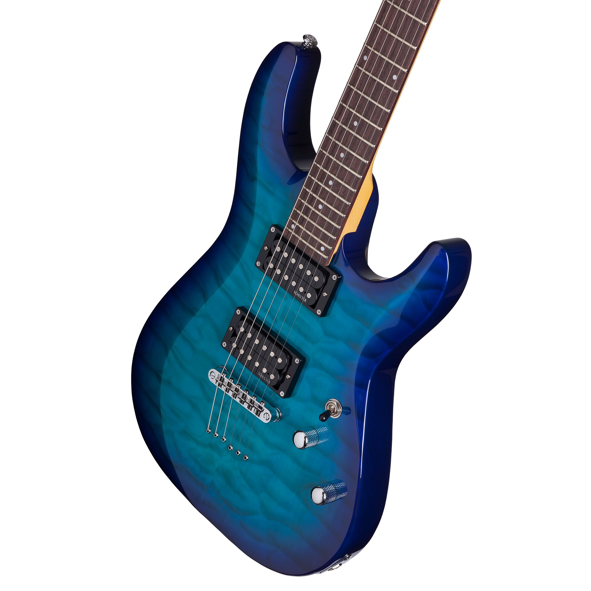 Schecter C-6 Plus Ocean Blue Burst Guitarra Eléctrica 6 cuerdas