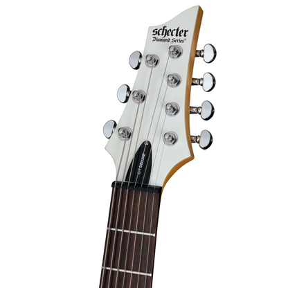 Schecter C-7 Deluxe Satin White Guitarra Eléctrica 7 cuerdas