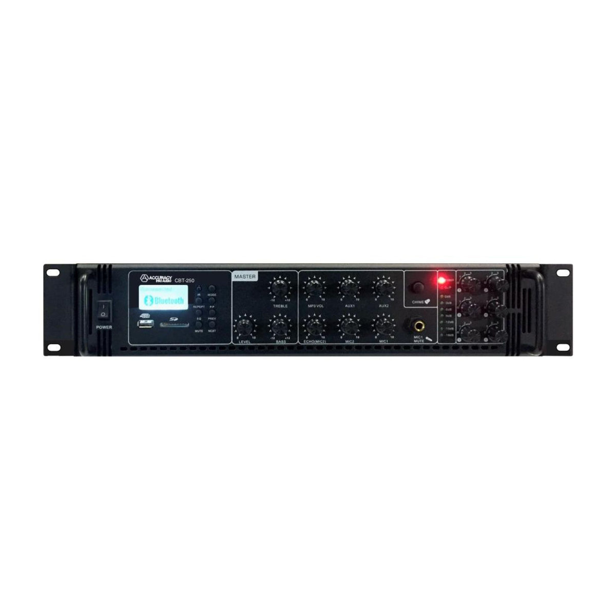 Accuracy Pro Audio CBT250 Amplificador de Línea 6 Zonas