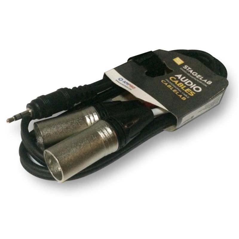 Stagelab CLM-MPXLR1 Cable Miniplug a XLR Macho - 1mt