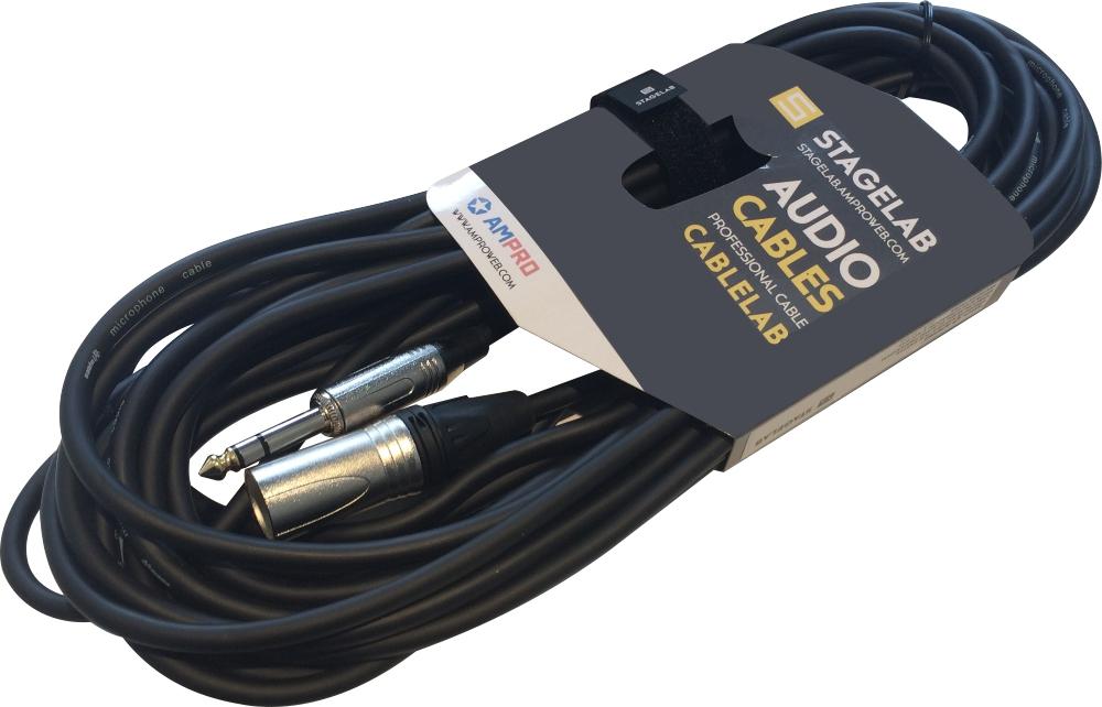 Stagelab CLM-XMST6 Cable XLR Macho a Plug TRS 6mts