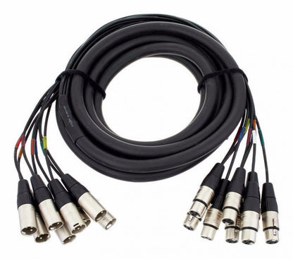 Cordial CML80FM5C Cable Snake 8x8 XLR Macho a XLR Hembra - 5mts