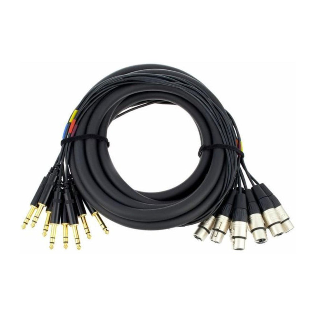 Cordial CML80FV5C Cable Snake 8x8 XLR Hembra a Plug 1/4 TRS - 5mts
