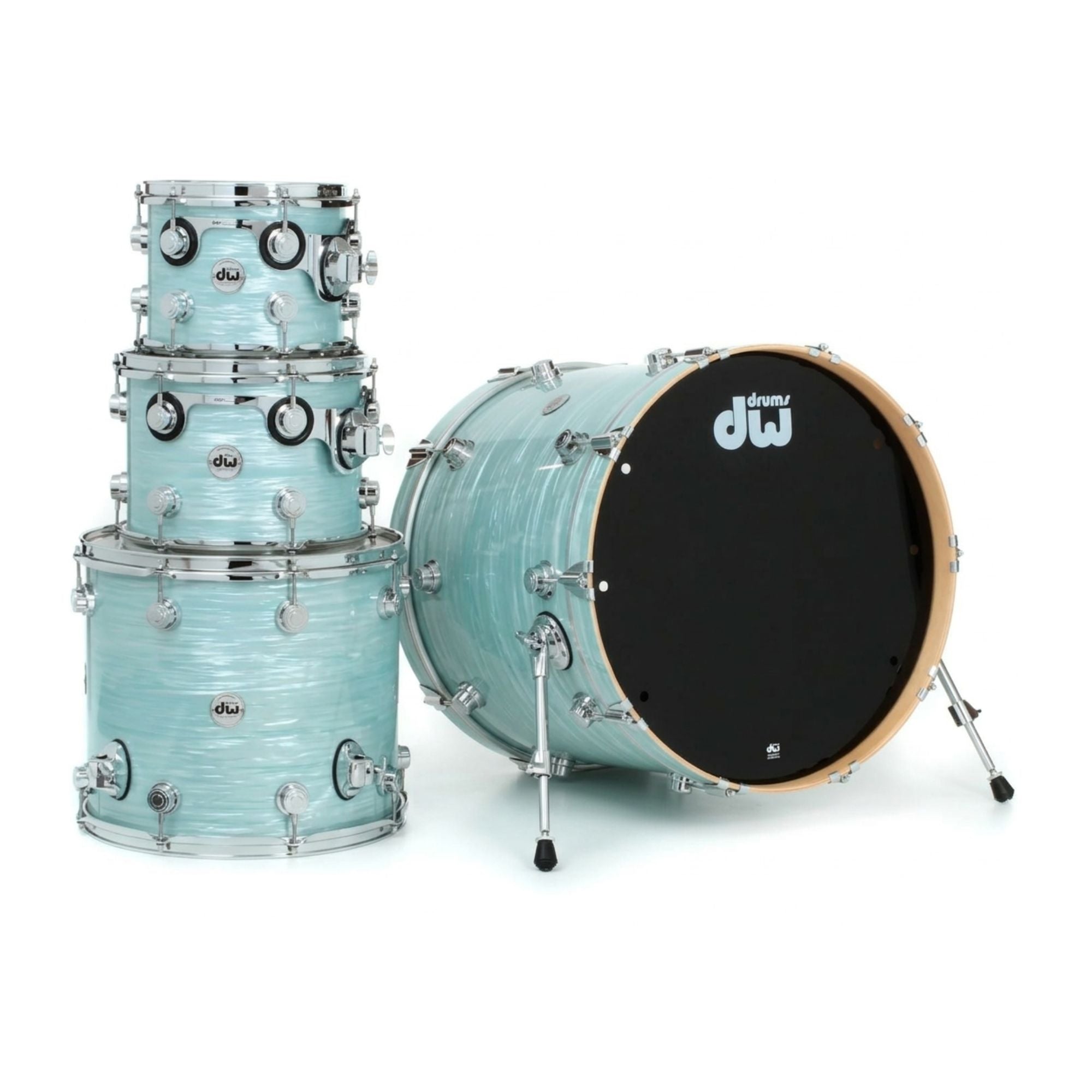 Dw Drums Shellpack Collector'S Series® 4Pcs Pale Blue Oyster