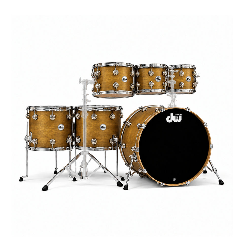 DW Drums Shellpack Collector's Series® 6 Piezas Honey Satin Oil