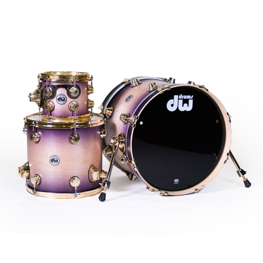 DW Drums Collector Shellpack 3Pcs Natural to Lavender Burst over Birch