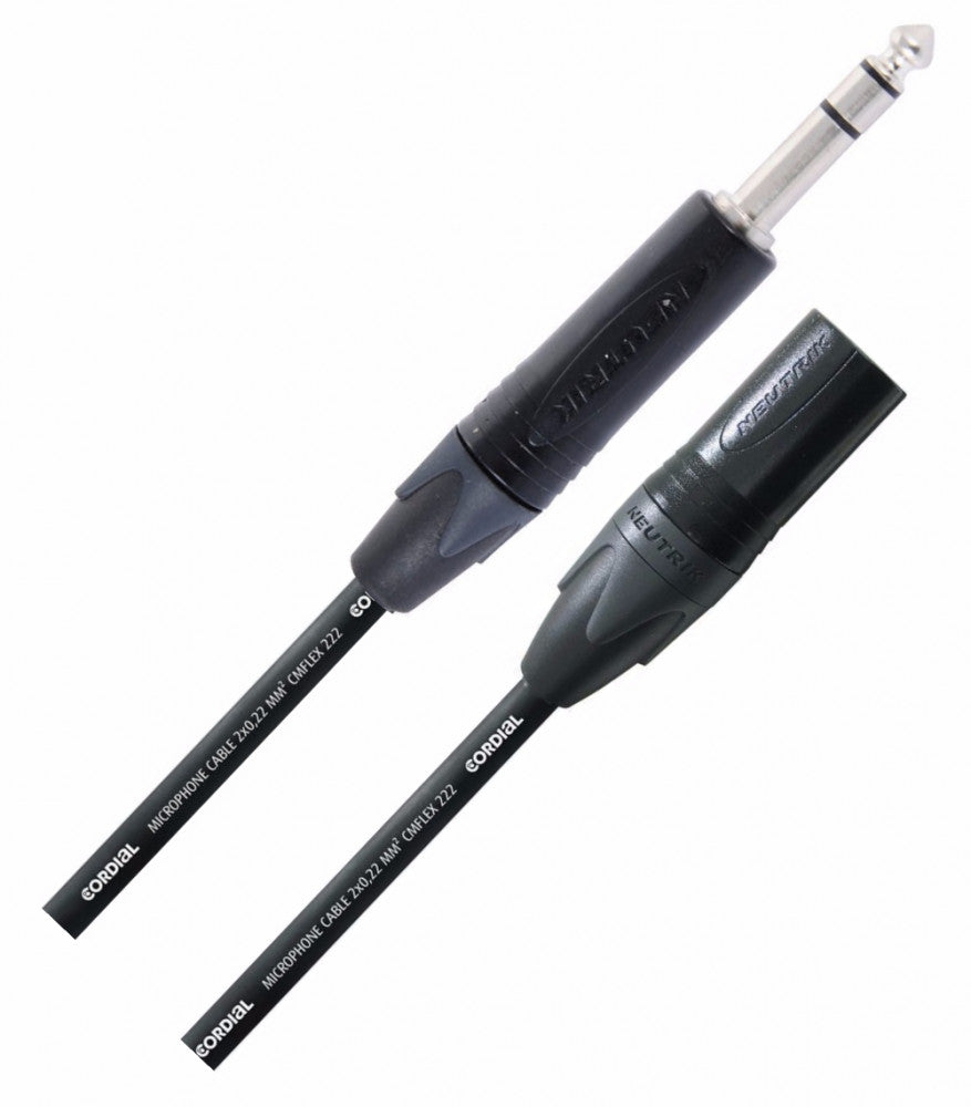 Cordial CPM25MV Cable XLR a Plug 1/4 TRS 2.5mts