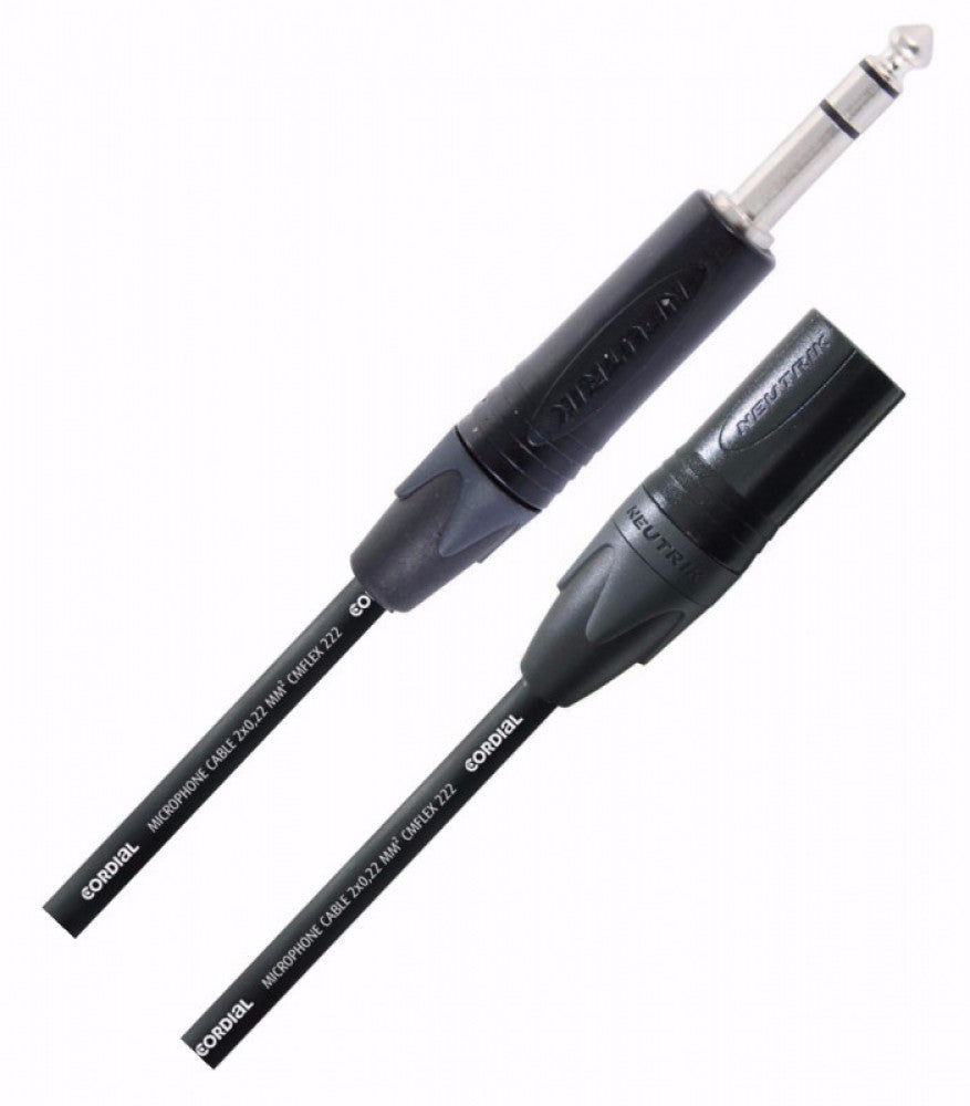 Cordial CPM5MV Cable XLR a Plug 1/4 TRS 5mts