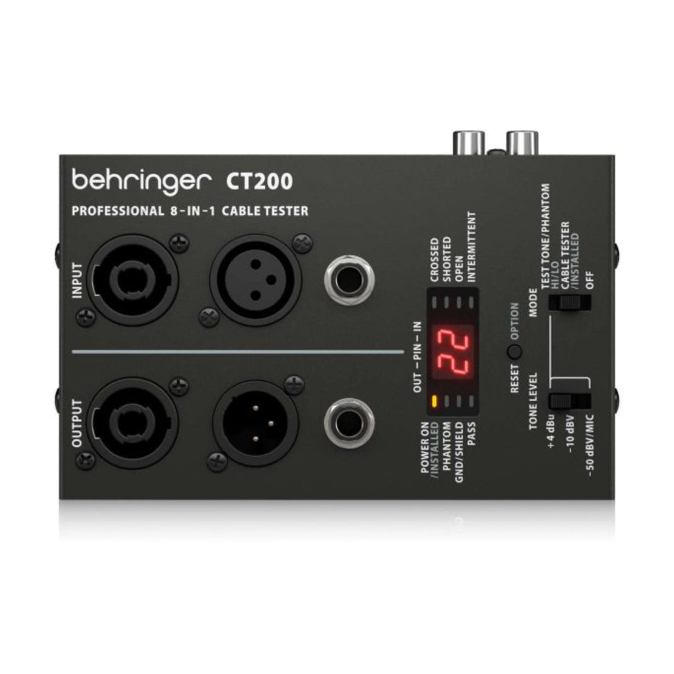 Behringer CT200 Probador de Cables 8 en 1