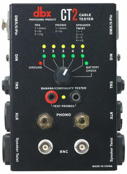 DBX CT2 Probador de Cables y Concectores