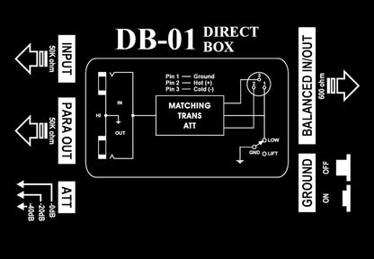 Accuracy Pro Audio DB01 Caja Directa Pasiva