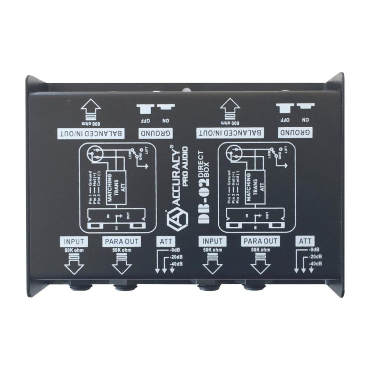 Accuracy Pro Audio Caja Directa Pasiva Dual