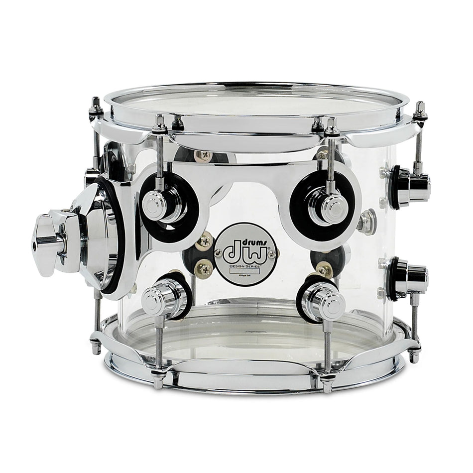 DW Drums Design Series Tom 8x7" Clear Acrylic