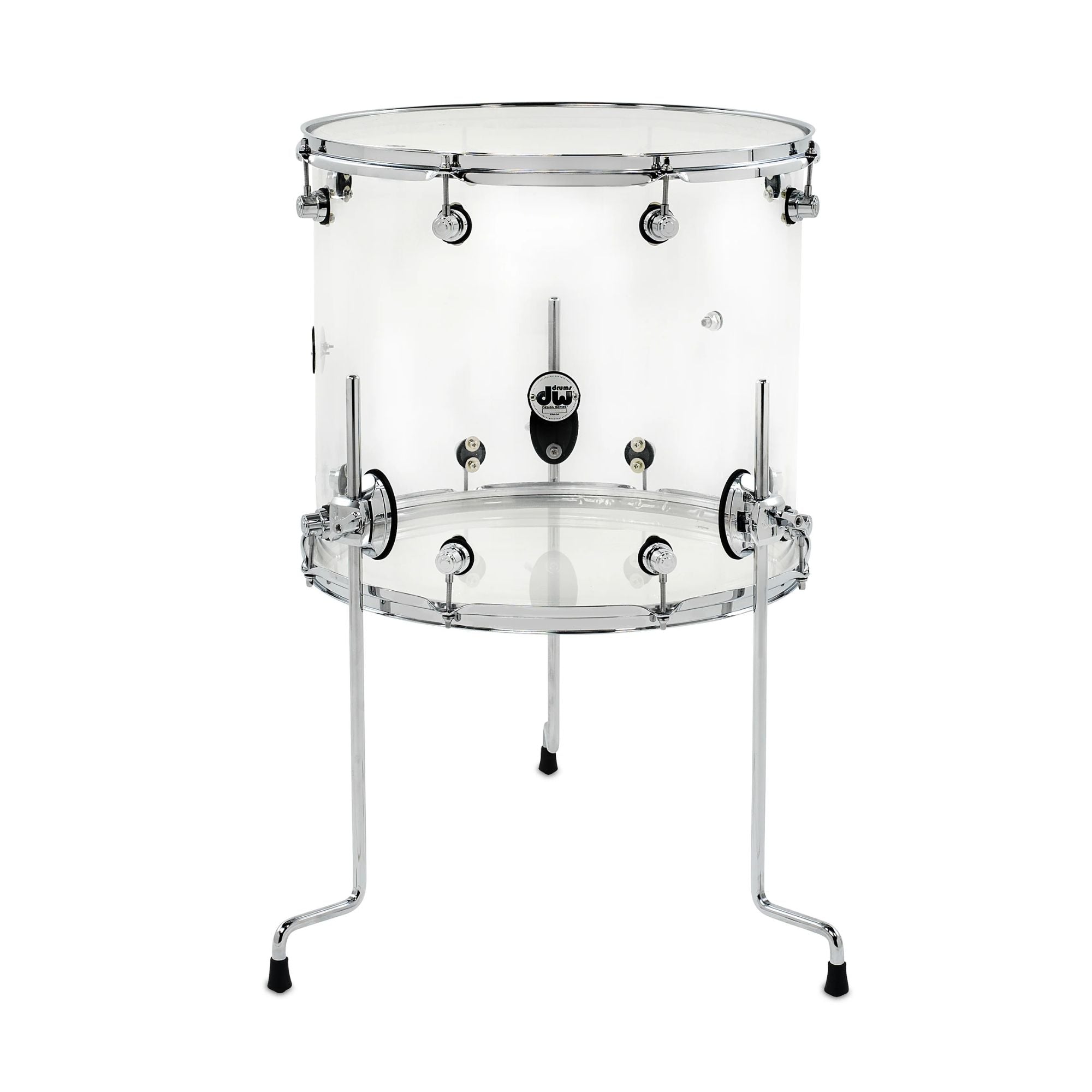 DW Drums Design Series Tom de Piso 16x18" Acrylic Clear