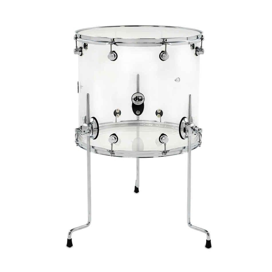 Dw Drums Design Series Tom de Piso 16x18" Acrylic Clear
