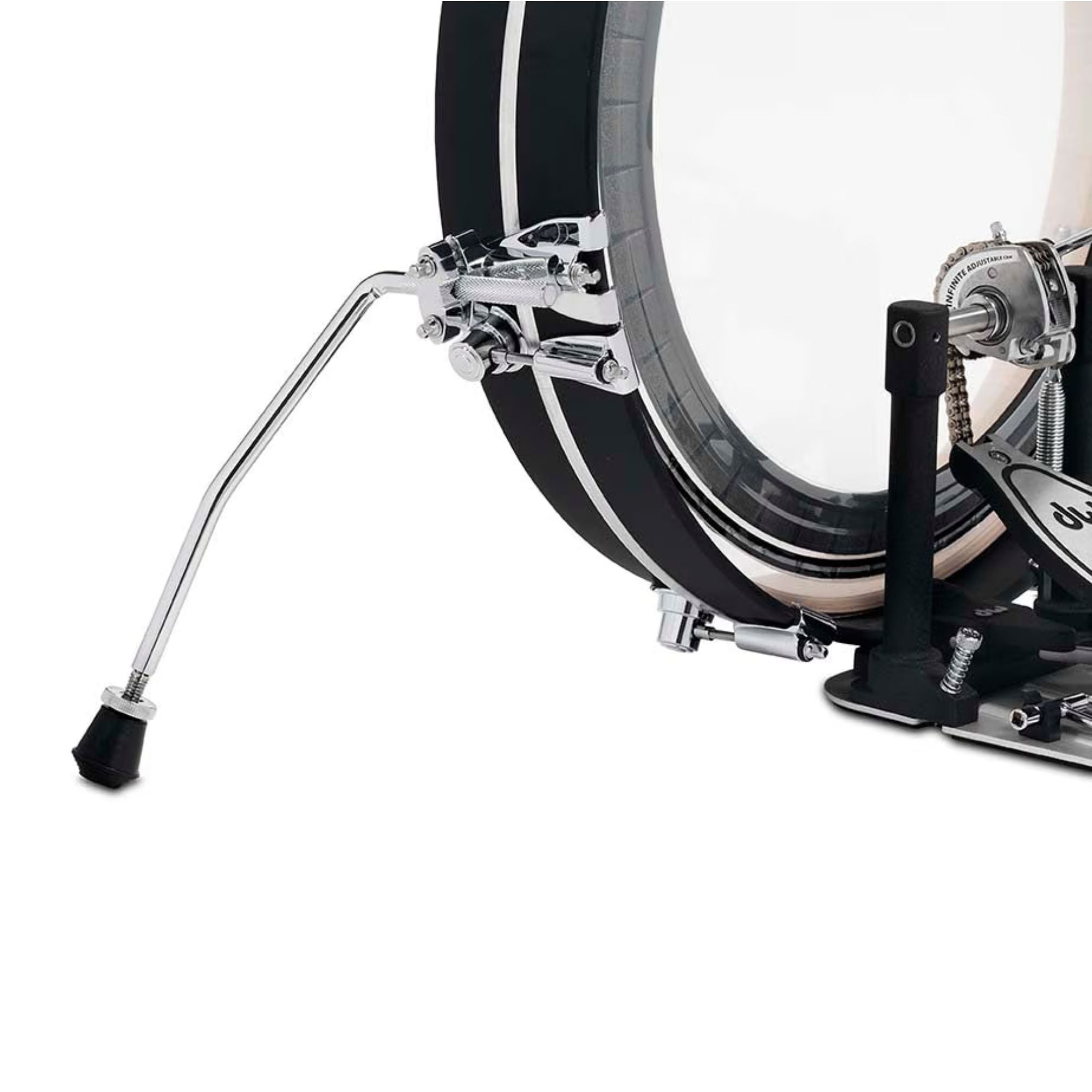 Dw Drums Design Series Bombo Pancake 3x20" Black Satin, Spurs
