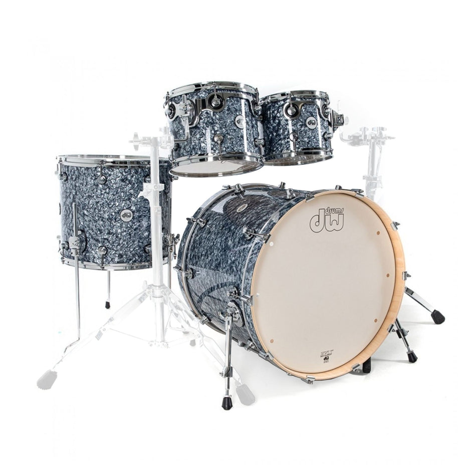 DW Drums Design Series Shellpack 4 Piezas Silver Slate Marine